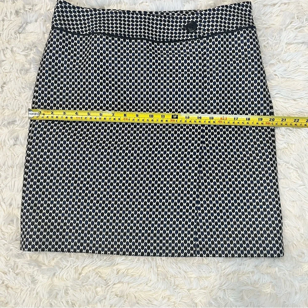 Ann Taylor Women's Black and Blue Plaid Pencil Office Skirt Size 10-Fall Winter - Picture 10 of 12